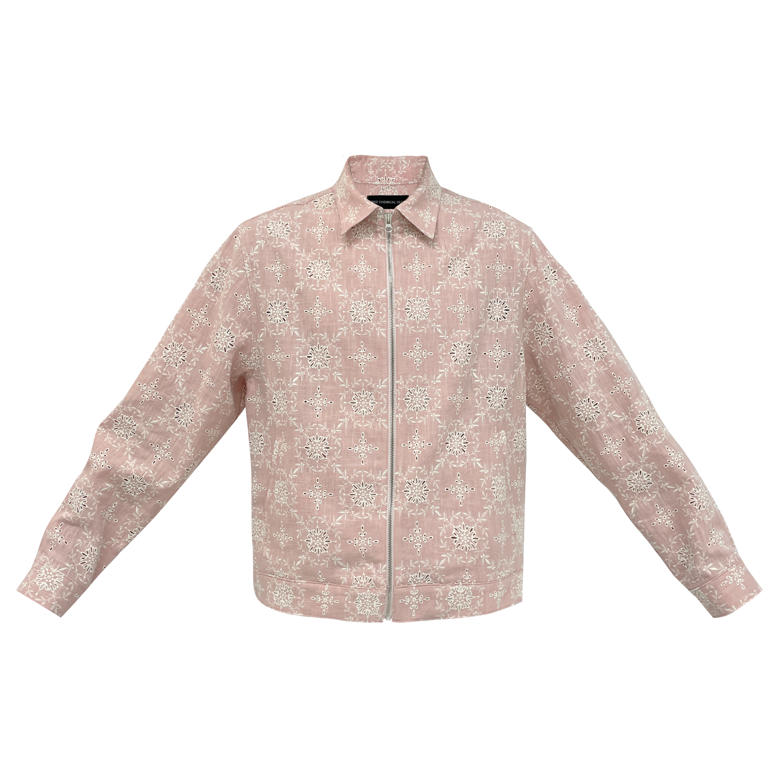 Pink Linen Embroidery Jacket