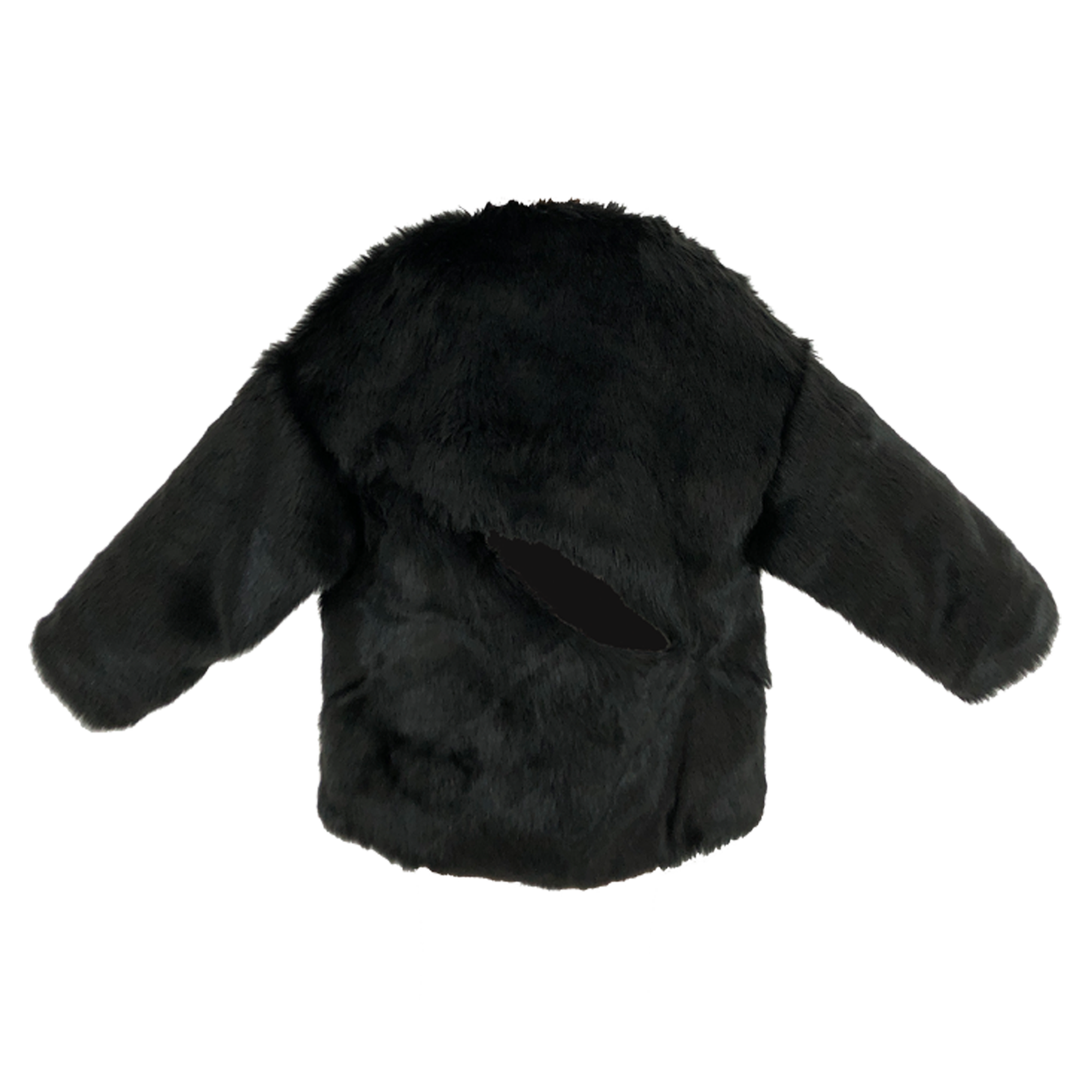 Black Blast Fake Fur Jacket